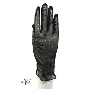 Sheer Black Lace Touch Screen Gloves Party Dress Up Prom Retro Fashion - Hey Viv